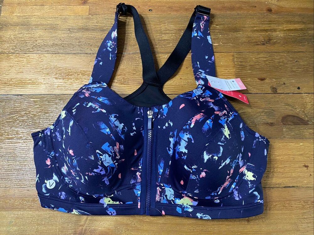 Livi 42C NWT max support underwire sports bra blue plus active wear athletic